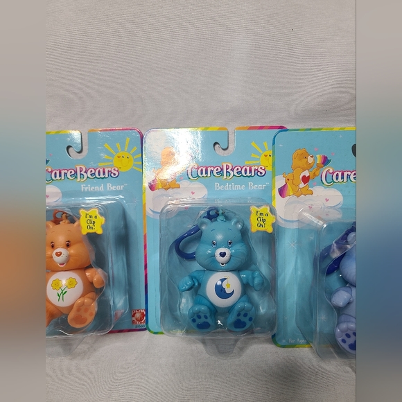 Care Bears- 2002 Clip On Poseable Keychain lot 5 includes NIB - Picture 3 of 9